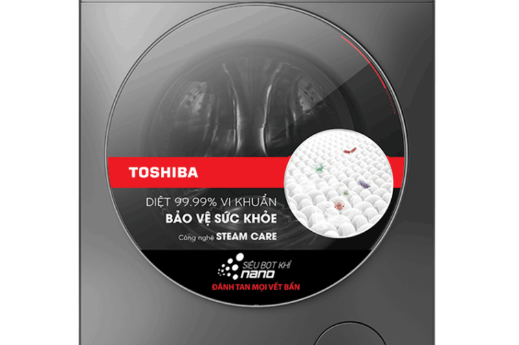 Máy giặt lồng ngang Toshiba Inverter 9,5Kg TW-BK105G4V(MG)