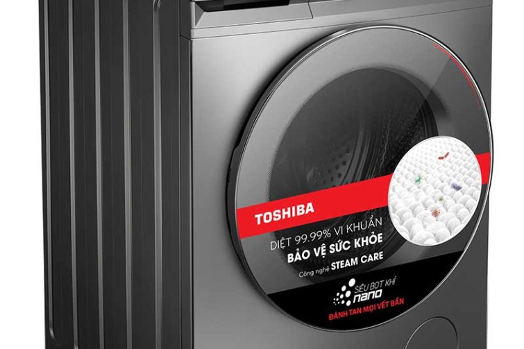 Máy giặt lồng ngang Toshiba Inverter 9,5Kg TW-BK105G4V(MG)