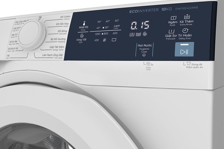 Máy giặt Electrolux Inverter 10 kg EWF1024D3WB