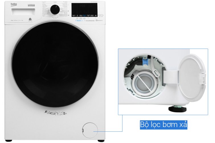 Máy giặt Beko Inverter 10 kg WCV10649XWST