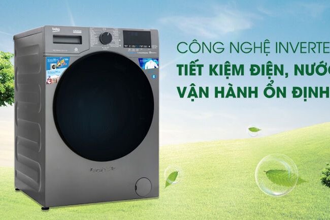 Máy giặt Beko Inverter 9 kg WCV9749XMST