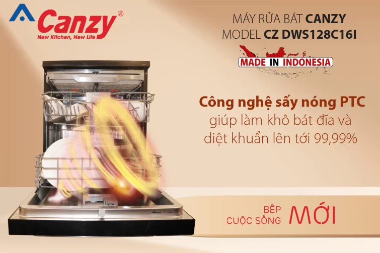 Máy rửa bát Indonesia CZ DWS128C16I (16 bộ)