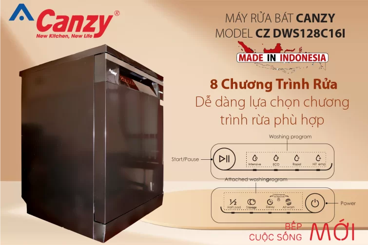 Máy rửa bát Indonesia CZ DWS128C16I (16 bộ)