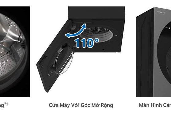 Máy giặt lồng ngang Hitachi Inverter 10Kg BD-100XGV MAG