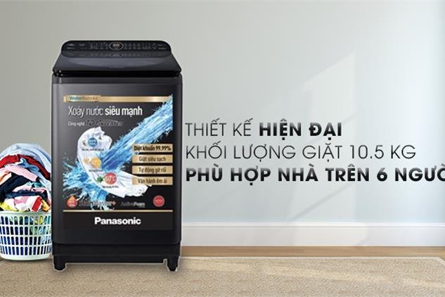 Máy giặt 10.5 Kg Panasonic NA-FD10VR1BV Inverter