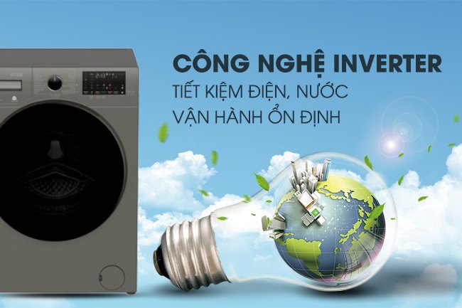 Máy giặt Beko Inverter 8 kg WCV8614XB0STS