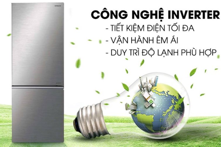 Tủ lạnh Hitachi R-B330PGV8(BSL) – 275 lít Inverter